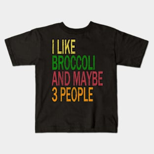 Broccoli Lovers & 3 People Kids T-Shirt